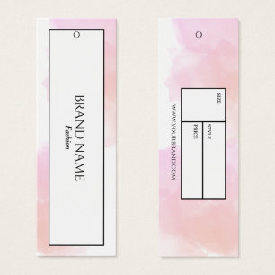 Märkre för vattenfärgsförslutning   Vit svart Litet Visitkort