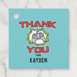 Märkre för videospel Party Tack Gåvor Etiketter