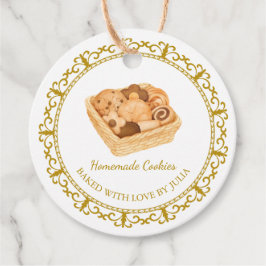 Märkre för vintage Homemade Cookies Hopp Gåvor Etiketter