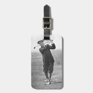 Märkre för vintageGolfbagage Bagagebricka