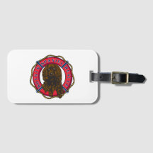 Märkre för vintagelogotypbagage