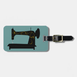 Märkre för vintagesymaskinlegitimation bagagebricka
