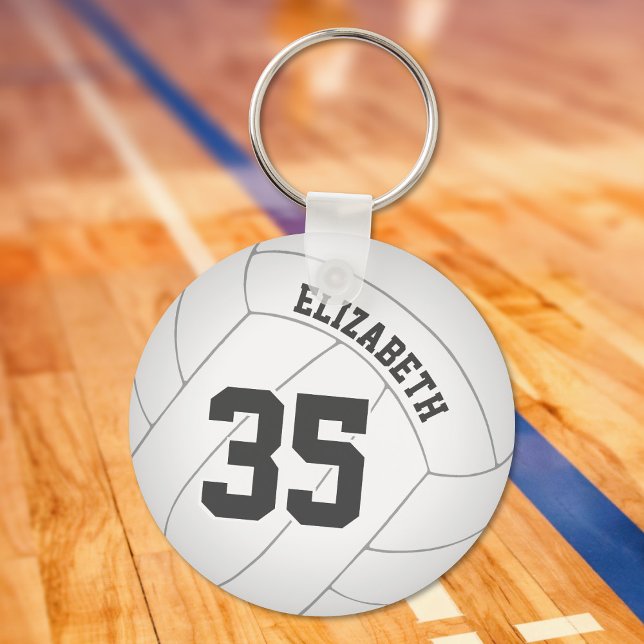 märkre för volleyball-nyckelkedja med namn jersey- nyckelring (Skapare uppladdad)