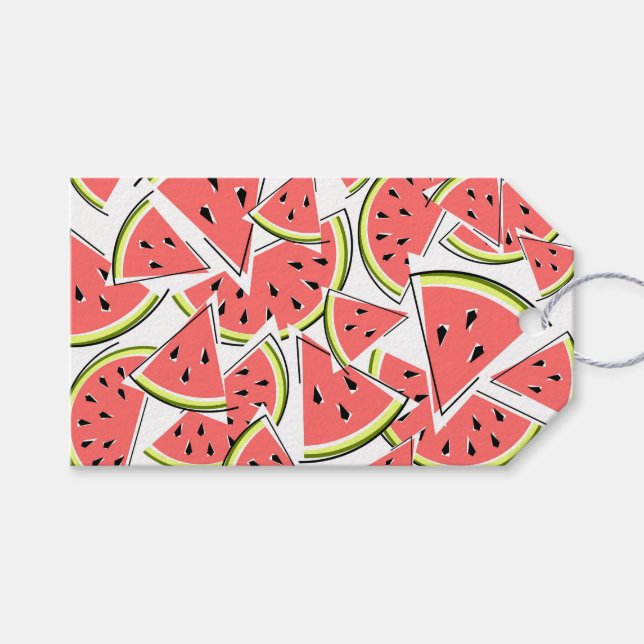 Märkre för Watermelon-gåva Presentetikett (Framsidan (Horisontell))