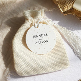 Märkre för White Pearls Wedor Favor Gåvor Etiketter