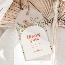 Märkre för Wildblomsterbabyskor, Tack Presentetikett