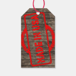 märkre gjord på usa presentetikett