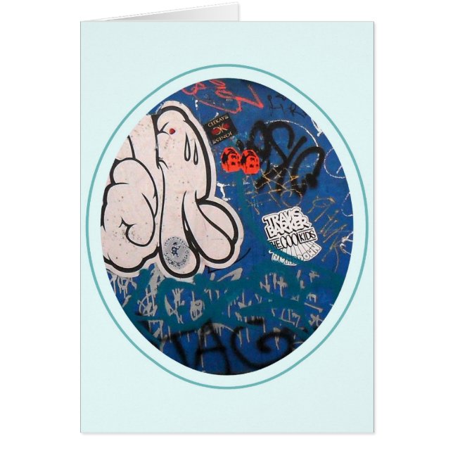 "Märkre" Graffiti Hälsningskort (Framsidan)