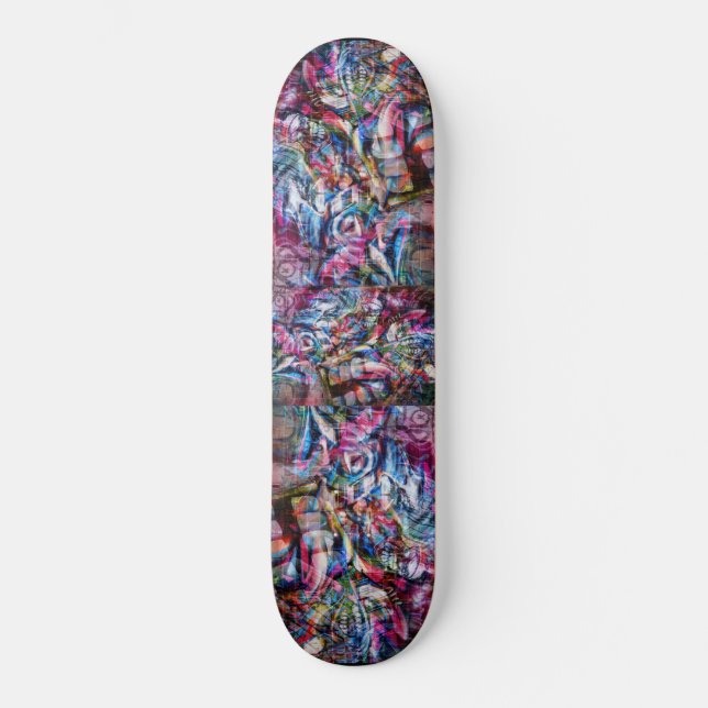 Märkre Grafit Patterni Skateboard (Framsida)
