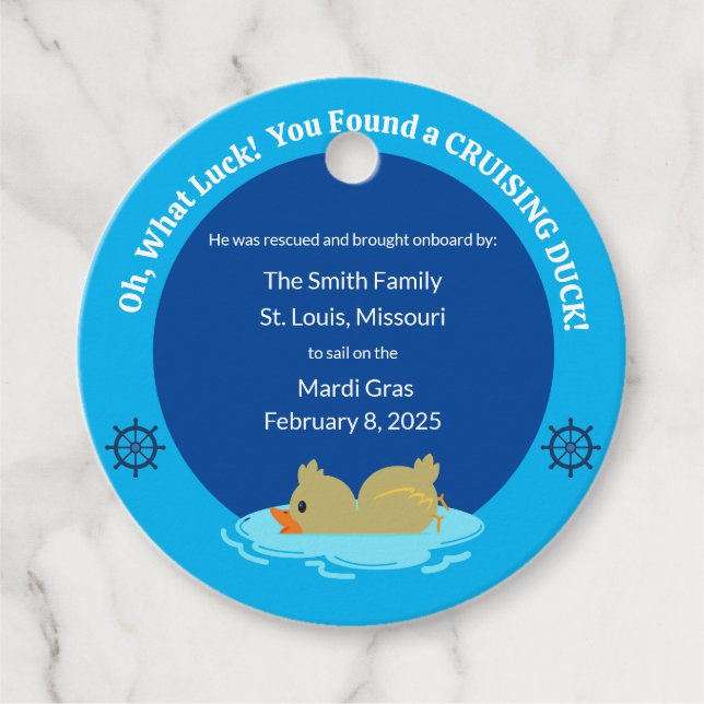 MÄRKRE i ANKA Gåvor Etiketter (Framsida)