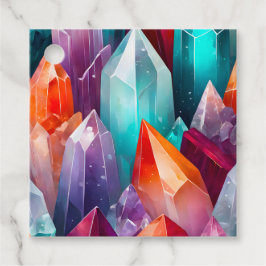 Märkre i Colorful Sten Crystal Art Gift Gåvor Etiketter