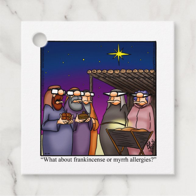 Märkre i den fantastiska Helgdag i julklapp Gåvor Etiketter (Framsida)