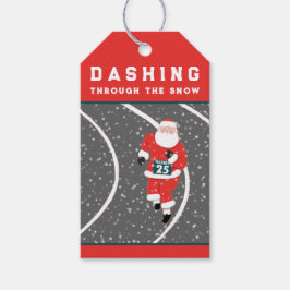 Märkre i den fantastiska julspringerna presentetikett