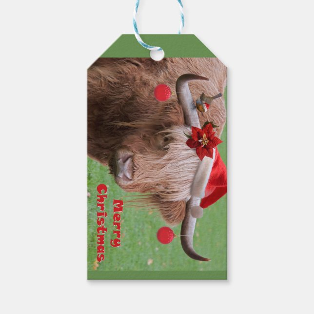 Märkre i julklapp presentetikett (Framsidan)