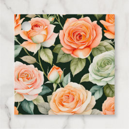 Märkre i konstverket Garden Flowers Art Gift Gåvor Etiketter