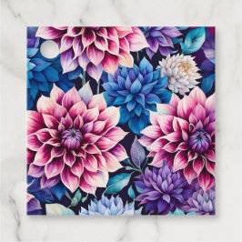 Märkre i konstverket Garden Flowers Art Gift Gåvor Etiketter