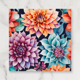 Märkre i konstverket Garden Flowers Art Gift Gåvor Etiketter