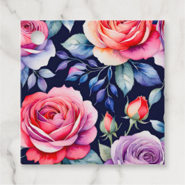 Märkre i konstverket Garden Flowers Art Gift Gåvor Etiketter