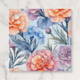 Märkre i konstverket Garden Flowers Art Gift Gåvor Etiketter