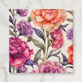 Märkre i konstverket Garden Flowers Art Gift Gåvor Etiketter