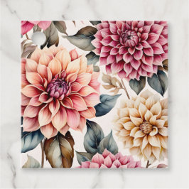 Märkre i konstverket Garden Flowers Art Gift Gåvor Etiketter