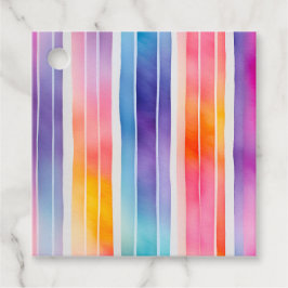 Märkre i Rand Gift med färgämnen Gåvor Etiketter