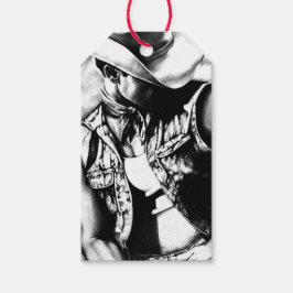 Märkre Kit För manar Cowboy Land Fine Art Presentetikett