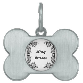 märkre med ben blommigt ring ID-bricka husdjur