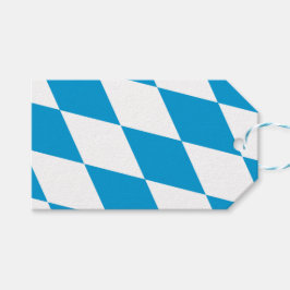 Märkre med Flagga av Bayern, Tyskland Presentetikett
