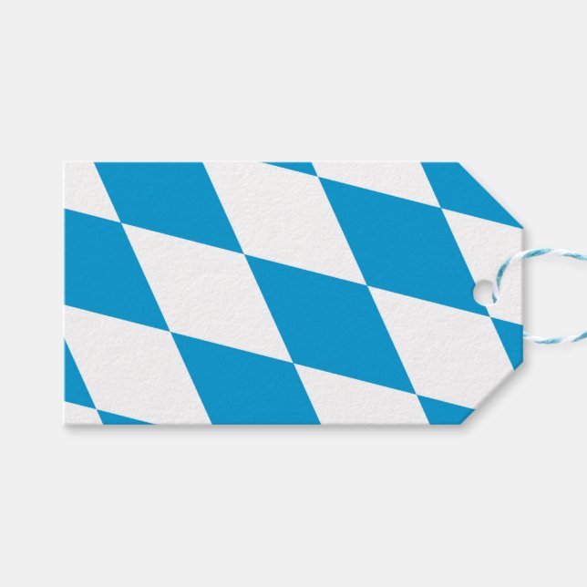 Märkre med Flagga av Bayern, Tyskland Presentetikett (Framsidan (Horisontell))