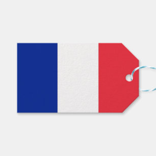 Märkre med Flagga av Frankrike Presentetikett