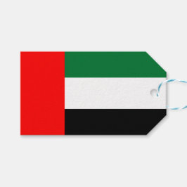 Märkre med Flagga av UAE Presentetikett