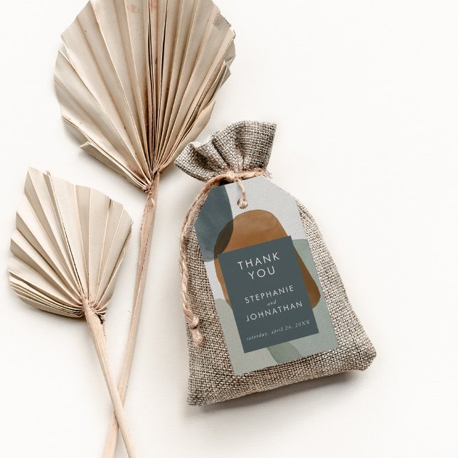 Märkre med minimal Anpassningsbar för modern Abstr Presentetikett (Modern Abstract Minimalistic Custom Gift Tags)