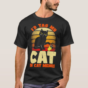 Märkre Min katt på kattmedlemskap katt Lover Ord C T Shirt