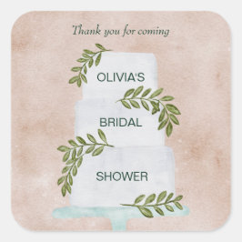 Märkre möhippa, Tack för Bröllop-kummel Fyrkantigt Klistermärke