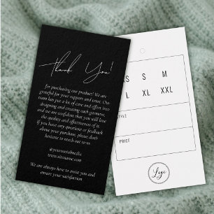 Märkre och Logotyp för Black Business Clothing-Tac Visitkort