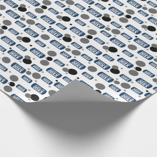 Märkre och prickar, Mönster, för marinblå"klass" a Presentpapper