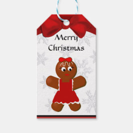 Märkre om Gingertea Girl-julgåva Presentetikett