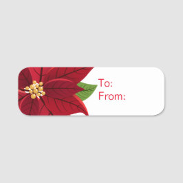 Märkre om jultomte Gift Namnbricka