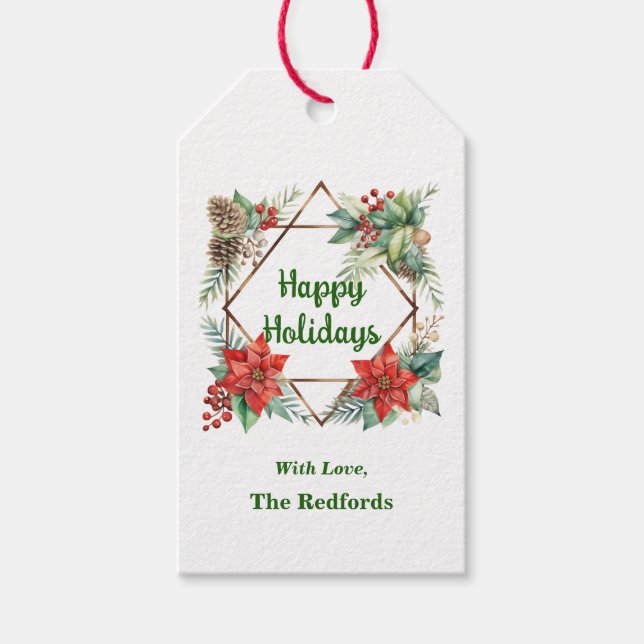 Märkre om vitboken om julklapp presentetikett (Framsidan)