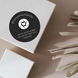 Märkre oss på Instagram för produktmärkning för ra Runt Klistermärke