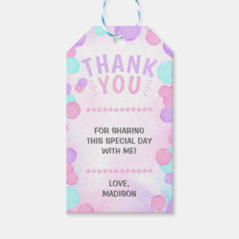 Märkre över buskgåva presentetikett