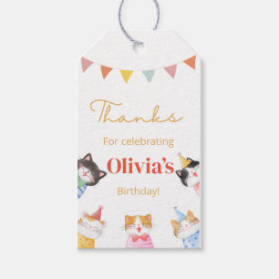 Märkre på födelsedagspresent, är du kattunge mig? presentetikett