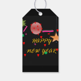 Märkre på nytt år presentetikett