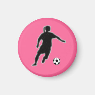 Märkre Player för fotbollsflickor (kvinnlig) - Ros Magnet
