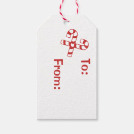 Märkre - Röda Polkagrisar Presentetikett