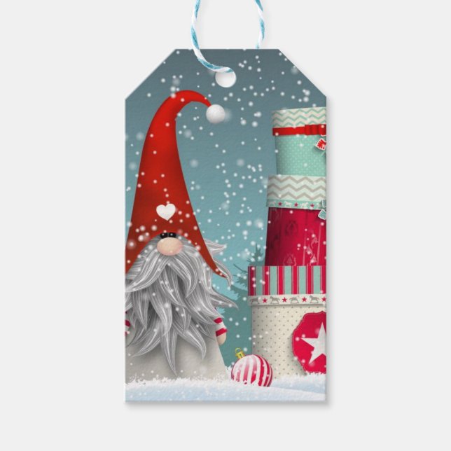 Märkre - Skandinaviska julafton Presentetikett (Framsidan)