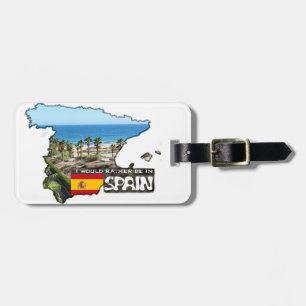 [Märkre] skulle jag är ganska i Spanien Bagagebricka