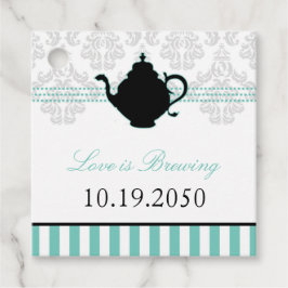 Märkre som gynnar Tea Party Wedding Gåvor Etiketter
