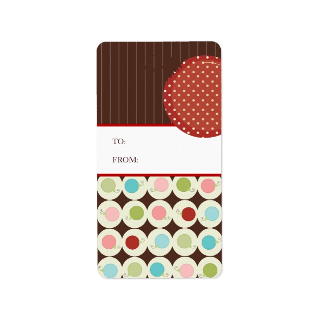 Märkre Stickers - julklapp Adressetikett (Framsidan)